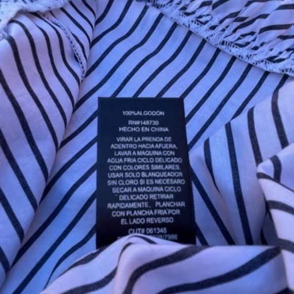 ECI  Stripped Blouse - Picture 8 of 8